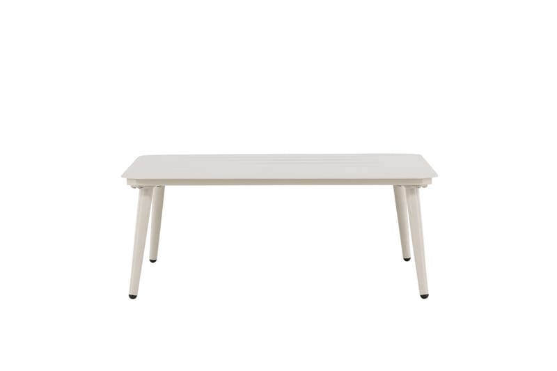 Lina Soffbord och Utebord 90 cm Aluminium - Vit - Utemöbler - Balkong - Balkongmöbler - Balkongbord
