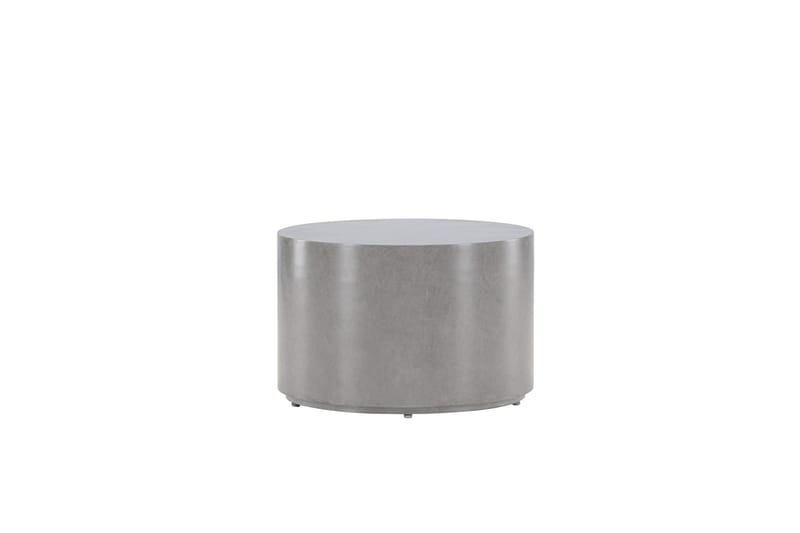 Lissabon Runt Sidobord och BlomUtebord Utomhus 60 cm - Grå - Utemöbler - Balkong - Balkongmöbler - Balkongbord