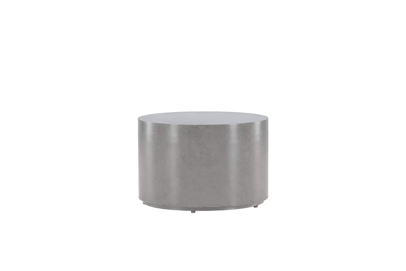 Lissabon Runt Sidobord och BlomUtebord Utomhus 60 cm - Grå - Utemöbler - Balkong - Balkongmöbler - Balkongbord