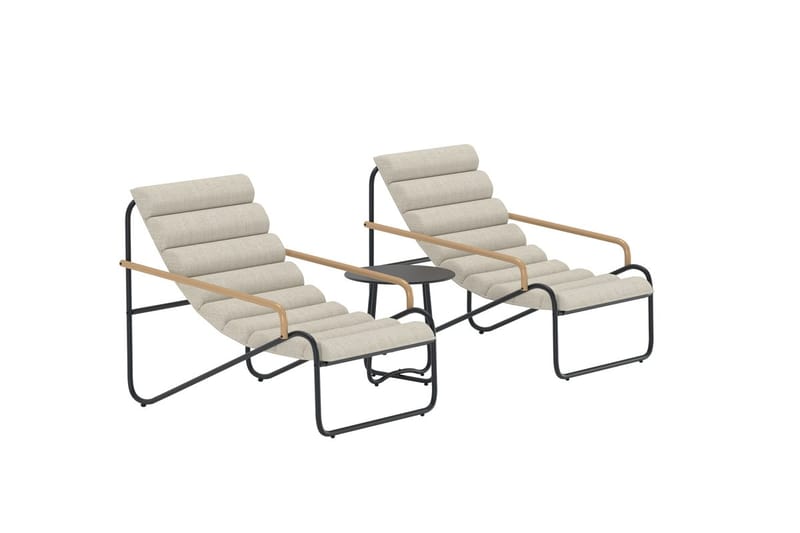 Loungegrupp Ithaka Utomhus - Svart - Utemöbler - Balkong - Balkongmöbler - Balkonggrupp & balkongset