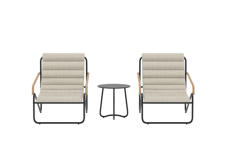 Loungegrupp Ithaka Utomhus - Svart - Utemöbler - Balkong - Balkongmöbler - Balkonggrupp & balkongset