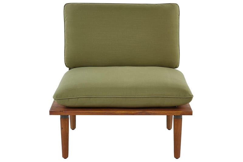 Loungegrupp med bord Frascati Grönt/ljust trä, 2-Sits - Grönt/ljust trä, 2-Sits - Utemöbler - Balkong - Balkongmöbler - Balkonggrupp & balkongset