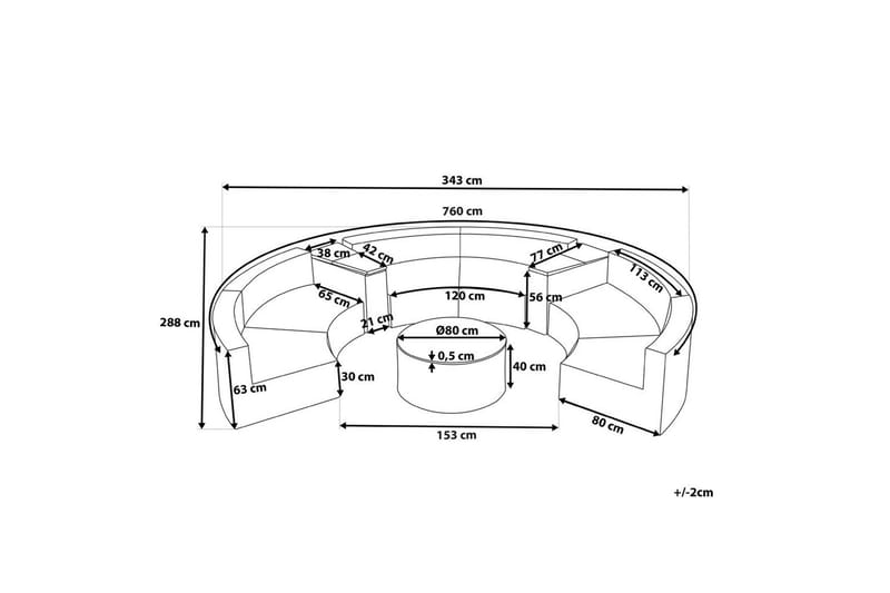 Loungegrupp Severo Beige/vit - Beige/vit - Trädgård & spabad - Utemiljö - Altan & terrass - Altanmöbler