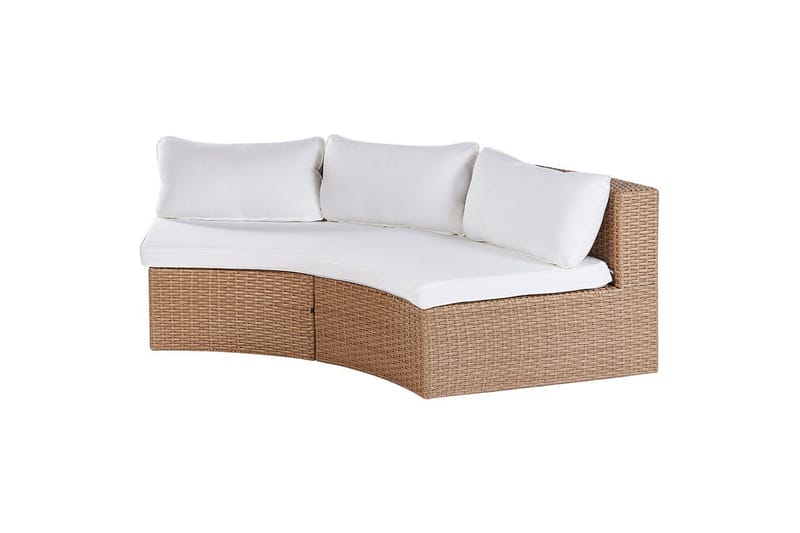 Loungegrupp Severo Beige/vit - Beige/vit - Utemöbler - Balkong - Balkongmöbler - Balkonggrupp & balkongset
