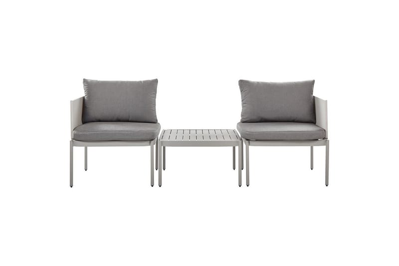 Loungegrupp Terracina Grå - Grå - Utemöbler - Balkong - Balkongmöbler - Balkonggrupp & balkongset