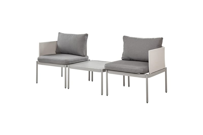 Loungegrupp Terracina Grå - Grå - Utemöbler - Balkong - Balkongmöbler - Balkonggrupp & balkongset