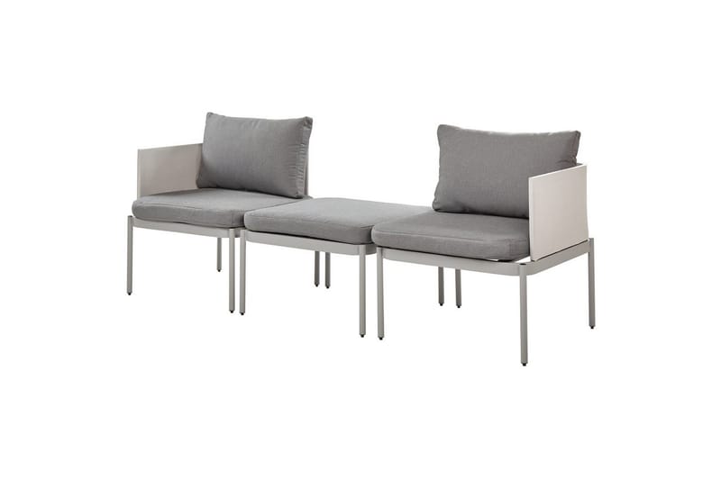 Loungegrupp Terracina Grå - Grå - Utemöbler - Balkong - Balkongmöbler - Balkonggrupp & balkongset