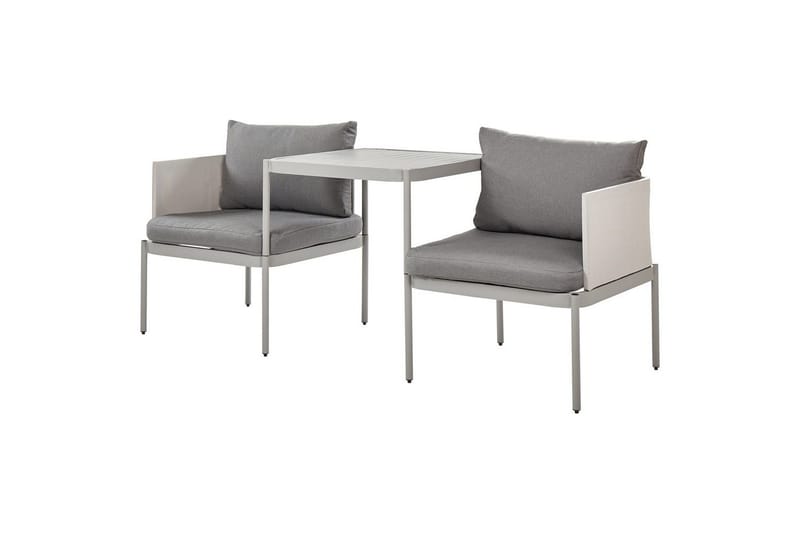 Loungegrupp Terracina Grå - Grå - Utemöbler - Balkong - Balkongmöbler - Balkonggrupp & balkongset