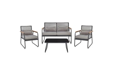 Loungegrupp Pomonte Svart/Grå