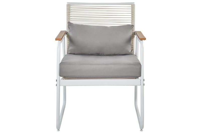 Loungegrupp Pomonte Vit/Grå - Vit/Grå - Trädgård & spabad - Utemiljö - Altan & terrass - Altanmöbler