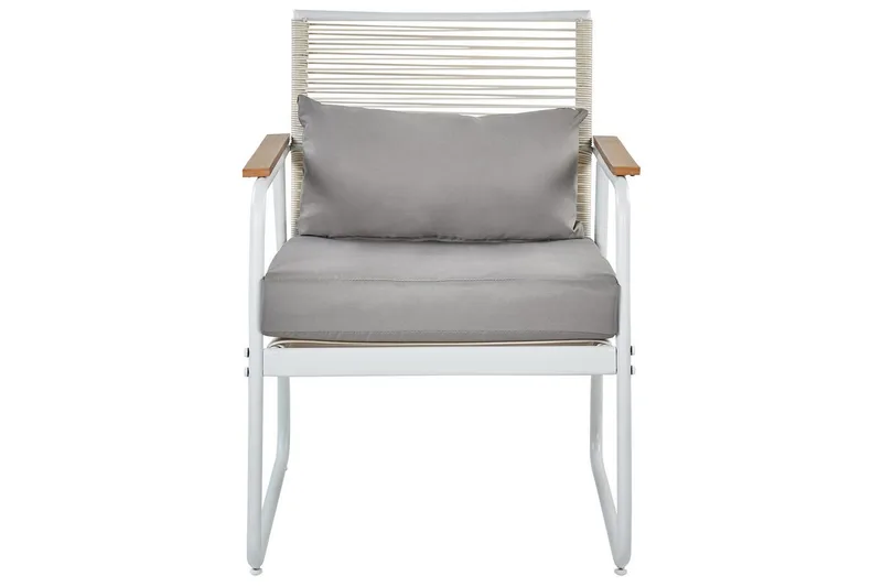 Loungegrupp Pomonte Vit/Grå - Vit/Grå - Trädgård & spabad - Utemiljö - Altan & terrass - Altanmöbler