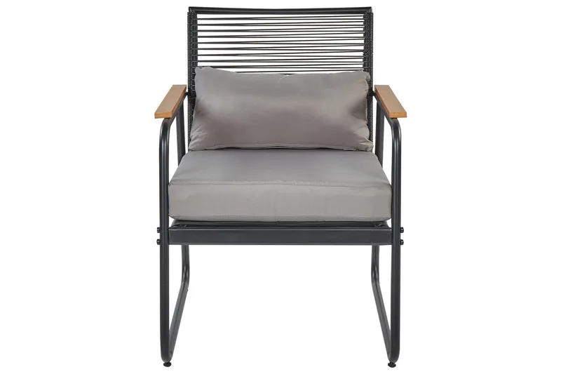 Loungegrupp Pomonte Svart/Grå - Svart/Grå - Trädgård & spabad - Utemiljö - Altan & terrass - Altanmöbler