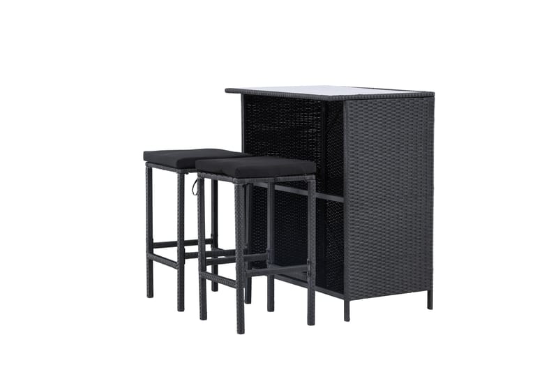 Knock Balkonggrupp 2-sits - Svart - Utemöbler - Balkong - Balkongmöbler - Balkonggrupp & balkongset