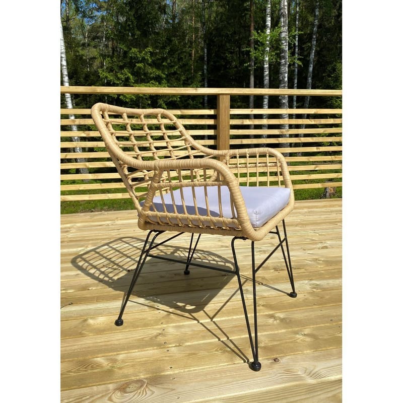 Möbelgrupp Bistro - Havana - Ljus - Utemöbler - Balkong - Balkongmöbler - Balkonggrupp & balkongset