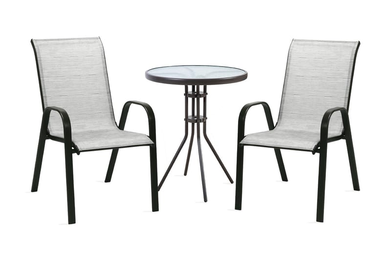 Möbelset DUBLIN bord och 2 stolar D60xH70 - Cafeset - Balkonggrupp & balkongset
