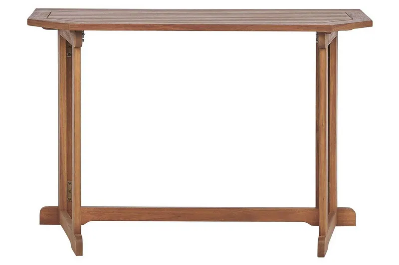 Manuele Hopfällbart Balkongbord och Trädgårdsbord 110 cm Trä - Ljusbrun - Utemöbler - Balkong - Balkongmöbler - Balkongbord