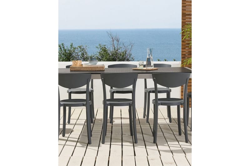 Maple Creek Matstol Utomhus - Mörkgrå - Utemöbler - Balkong - Balkongmöbler - Balkongstol
