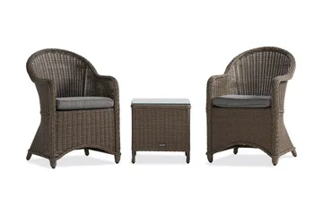 Marcus Caféset med 2 Light Fåtöljer m Dyna