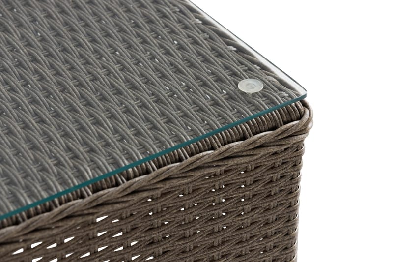 Marcus Caféset med 2 Light Fåtöljer m Dyna - Grå - Utemöbler - Balkong - Balkongmöbler - Balkonggrupp & balkongset