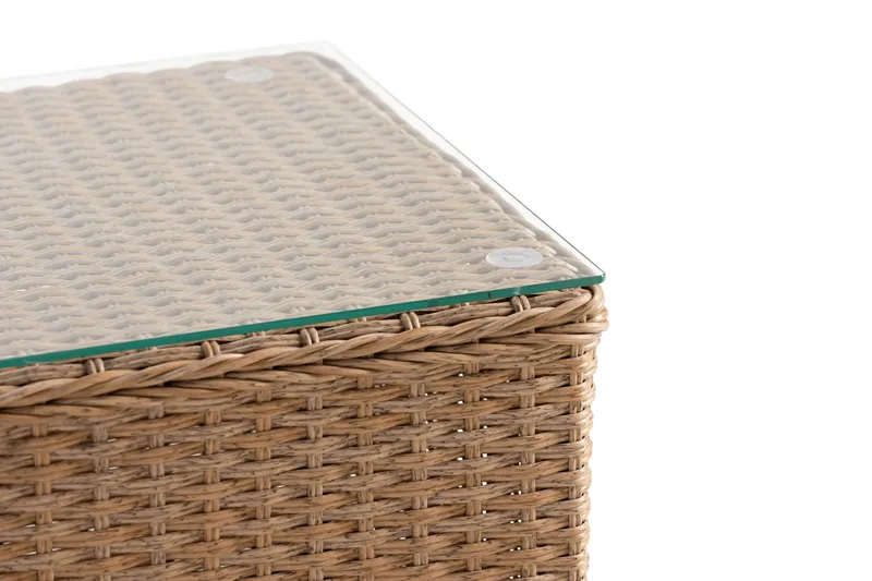 Marcus Caféset med 2 Light Fåtöljer m Dyna - Natur - Utemöbler - Balkong - Balkongmöbler - Balkonggrupp & balkongset