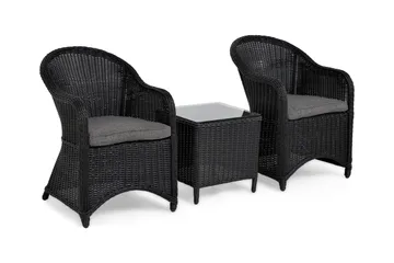 Marcus Caféset med 2 Light Fåtöljer m Dyna