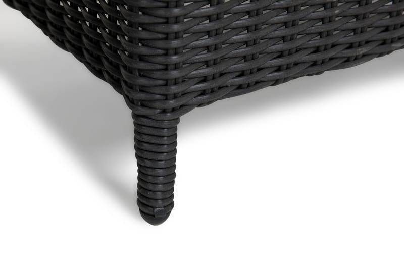 Marcus Caféset med 2 Light Fåtöljer m Dyna - Svart - Utemöbler - Balkong - Balkongmöbler - Balkonggrupp & balkongset