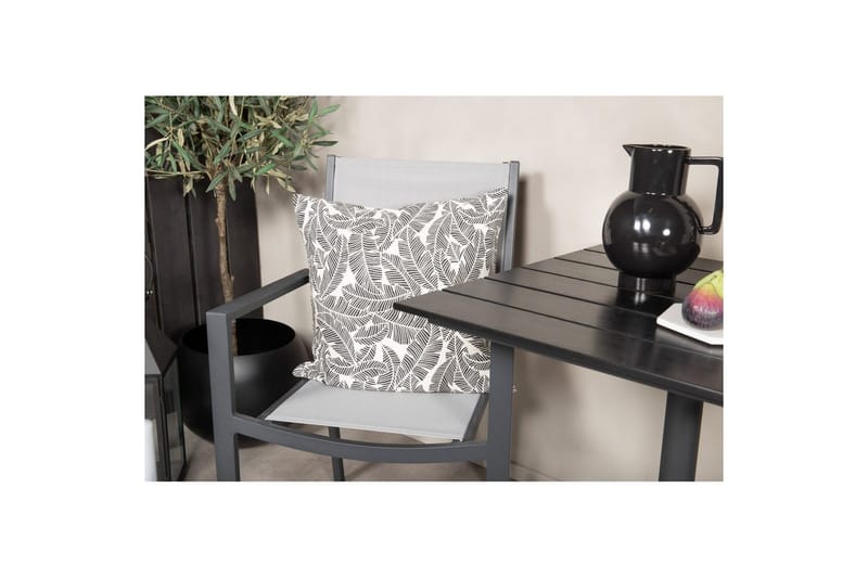 Matgrupp Colorado Cafébord 70x70 cm Svart med 2st Copacabana Stolar - Utemöbler - Balkong - Balkongmöbler - Balkonggrupp & balkongset