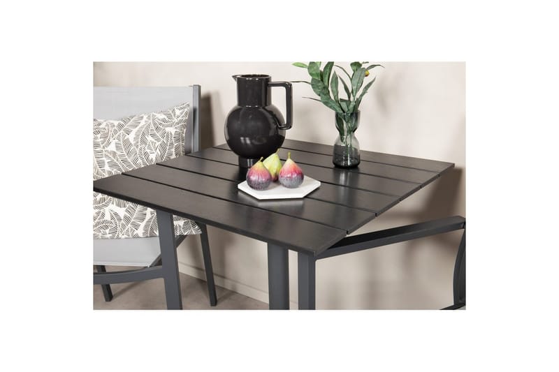 Matgrupp Colorado Cafébord 70x70 cm Svart med 2st Copacabana Stolar - Utemöbler - Balkong - Balkongmöbler - Balkonggrupp & balkongset