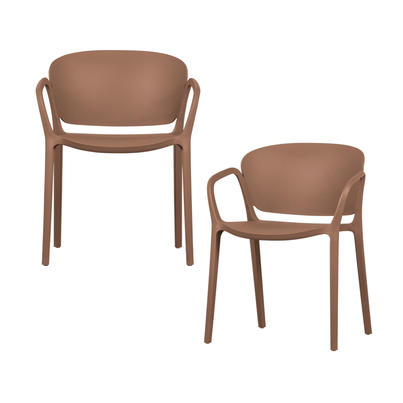 Matstol Bent Utomhus - Laxrosa - Utemöbler - Balkong - Balkongmöbler - Balkongstol