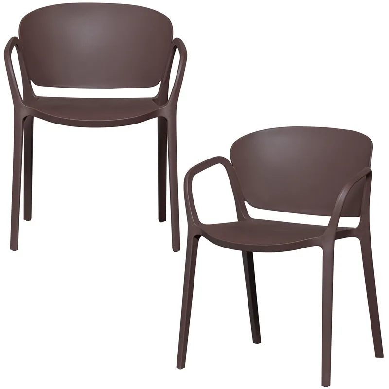 Matstol Bent Utomhus - Lila/Brun - Utemöbler - Balkong - Balkongmöbler - Balkongstol