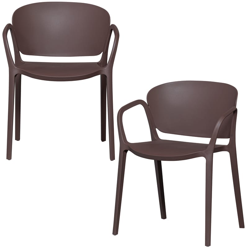 Matstol Bent Utomhus - Lila/Brun - Utemöbler - Balkong - Balkongmöbler - Balkongstol