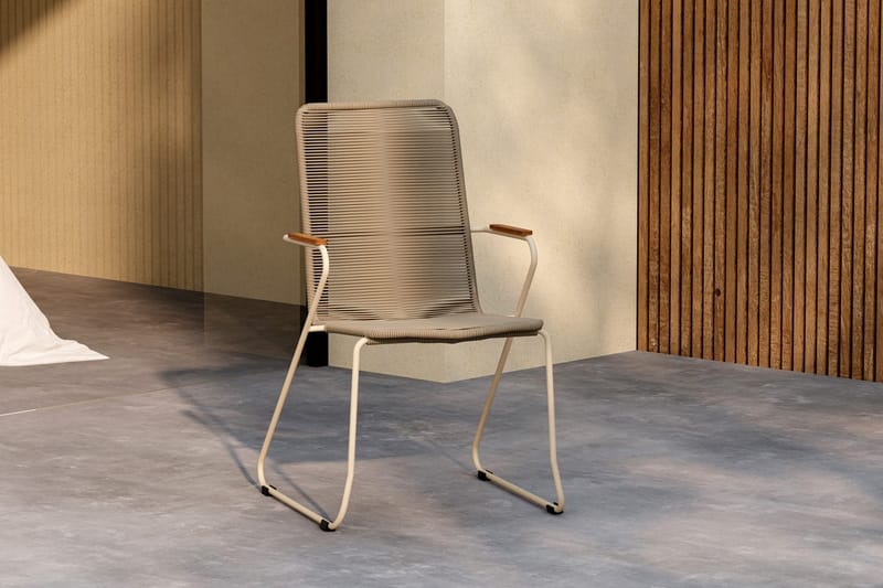 Matstol Bois Utomhus - beige - Utemöbler - Balkong - Balkongmöbler - Balkongstol