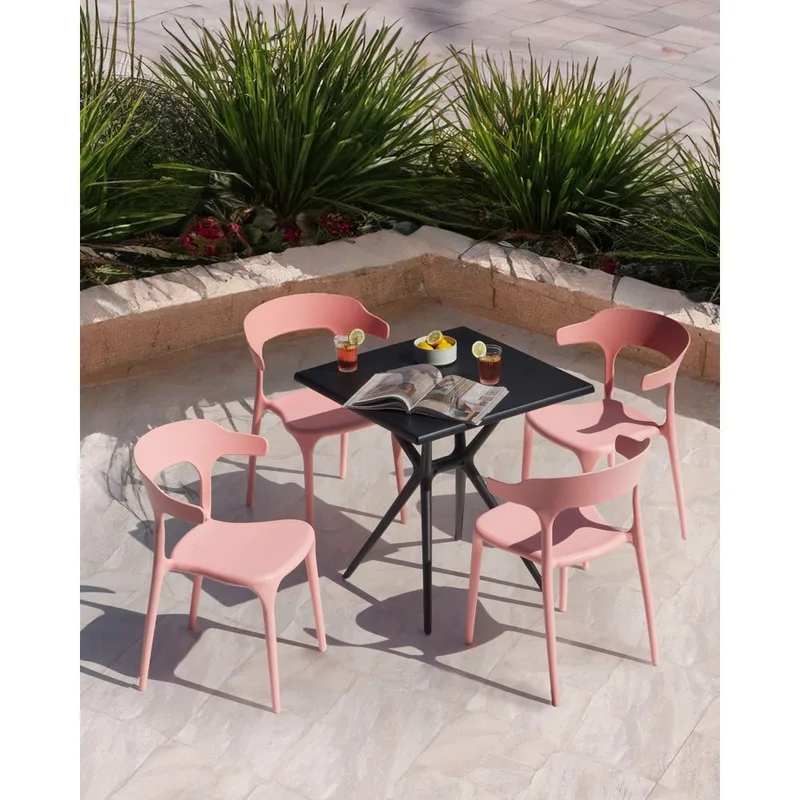 Matstol Gubbio 4-pack - Rosa - Utemöbler - Balkong - Balkongmöbler - Balkongstol