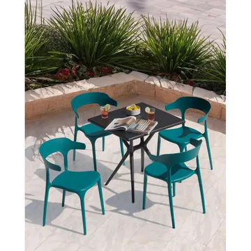 Matstol Gubbio 4-pack - Grön - Utemöbler - Balkong - Balkongmöbler - Balkongstol