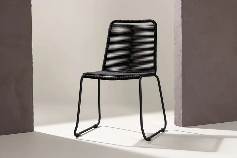 Matstol Lindos Utomhus, Svart