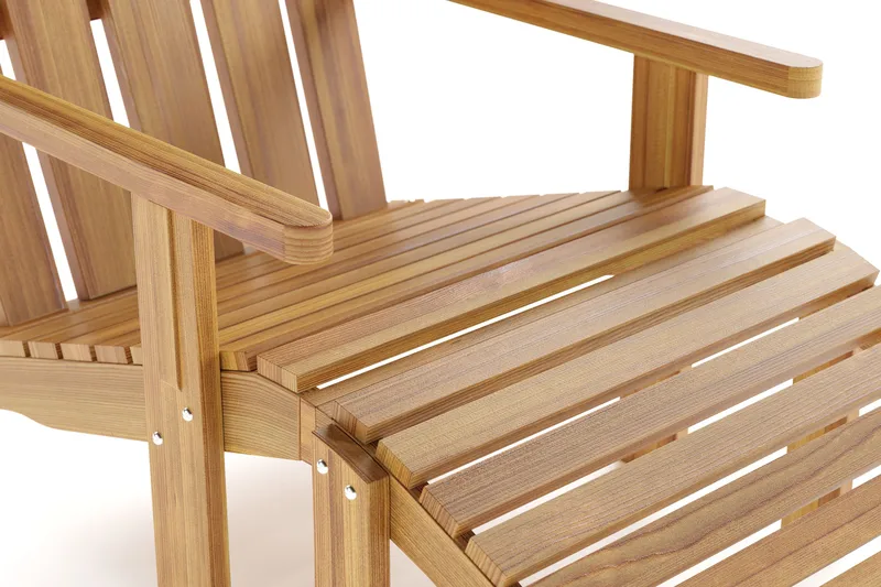 Menorca Karmstol - Solstol i trä Utomhus - Teak / Natur - Utemöbler - Loungemöbler - Loungestol utomhus