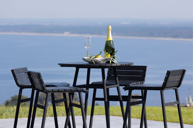 Mexico Balkonggrupp 4-sits - Svart - Utemöbler - Balkong - Balkongmöbler - Balkonggrupp & balkongset