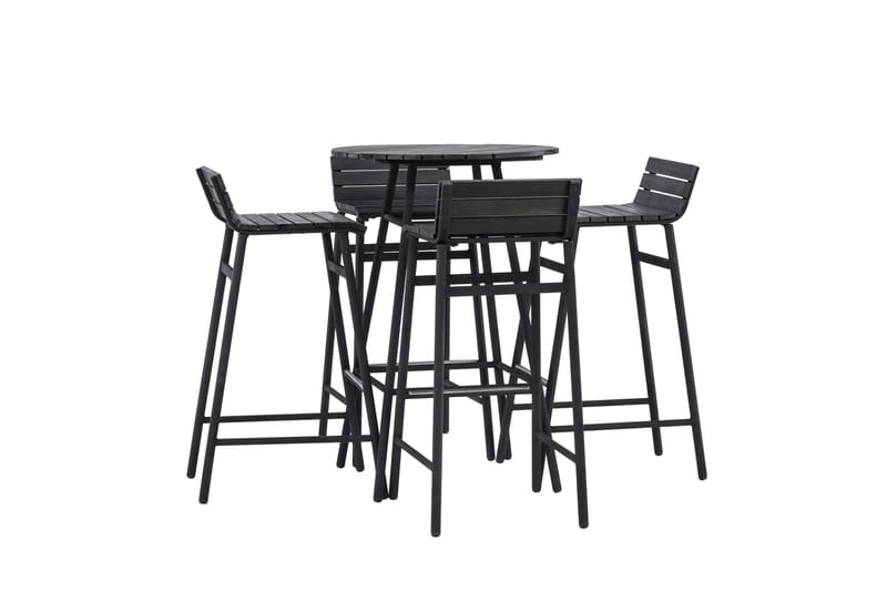 Mexico Balkonggrupp 4-sits - Svart - Utemöbler - Balkong - Balkongmöbler - Balkonggrupp & balkongset