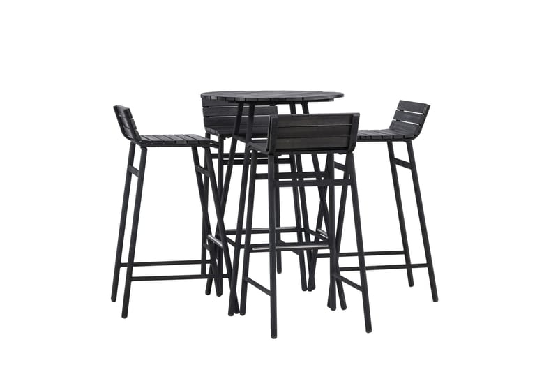 Mexico Balkonggrupp 4-sits - Svart - Utemöbler - Balkong - Balkongmöbler - Balkonggrupp & balkongset