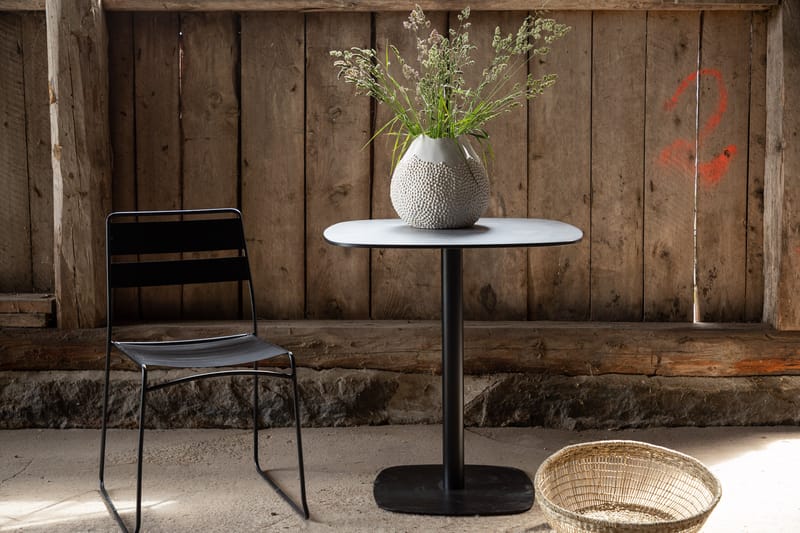 Milano Runt Cafébord och Bistrobord Utomhus 70 cm - Svart - Utemöbler - Balkong - Balkongmöbler - Balkongbord