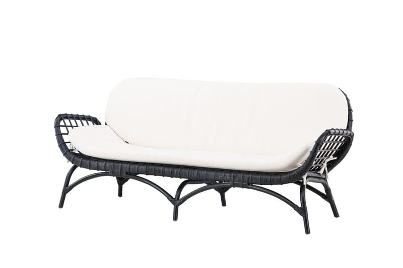 Moana Utesoffa - Svart - Utemöbler - Balkong - Balkongmöbler - Soffa balkong