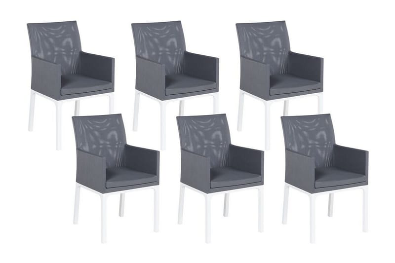 Monteroni Karmstol Utomhus - Grå/Vit - Utemöbler - Balkong - Balkongmöbler - Balkongstol