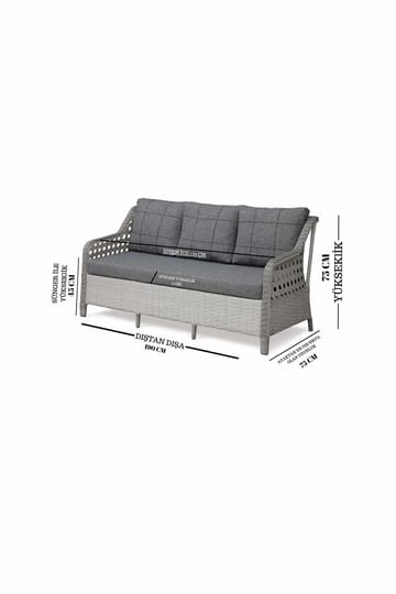 Nalto Loungegrupp Utomhus - Utemöbler - Balkong - Balkongmöbler - Balkonggrupp & balkongset