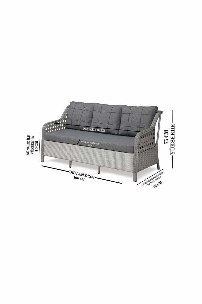 Nalto Loungegrupp Utomhus - Utemöbler - Balkong - Balkongmöbler - Balkonggrupp & balkongset