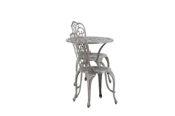 Nandin Balkonggrupp 2-sits - Silver - Utemöbler - Balkong - Balkongmöbler - Balkonggrupp & balkongset