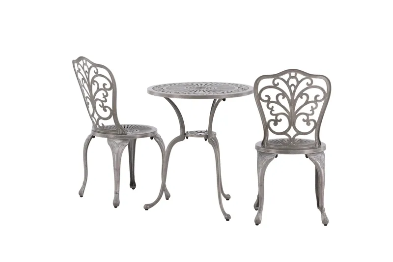 Nandin Balkonggrupp 2-sits - Silver - Utemöbler - Balkong - Balkongmöbler - Balkonggrupp & balkongset