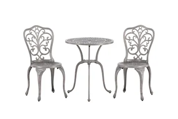 Nandin Balkonggrupp 2-sits - Silver - Utemöbler - Balkong - Balkongmöbler - Balkonggrupp & balkongset
