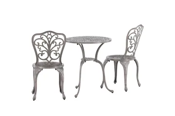 Nandin Balkonggrupp 2-sits - Silver - Utemöbler - Balkong - Balkongmöbler - Balkonggrupp & balkongset
