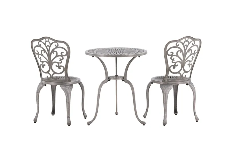 Nandin Balkonggrupp 2-sits - Silver - Utemöbler - Balkong - Balkongmöbler - Balkonggrupp & balkongset