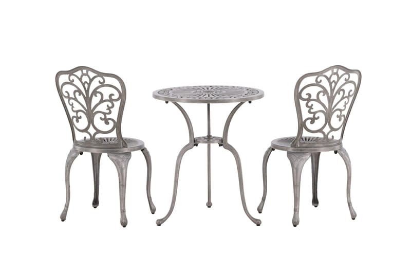 Nandin Balkonggrupp 2-sits - Silver - Utemöbler - Balkong - Balkongmöbler - Balkonggrupp & balkongset